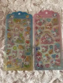 b*l様 平成　シール　フワフワらびちゃん　まじかるみゅーちゃん　2枚