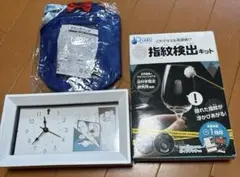 名探偵コナンのドリンクバッグと怪盗キッドの置き時計＆指紋検出キット　まとめ売り