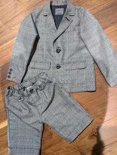 り*ご様 フォーマルスーツ チェック柄 110cm