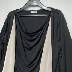 ナイガイ.イム カットソー チュニック ワンピース 重ね着風 M〜L