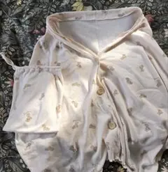 クマ柄授乳ケープ 収納袋付き