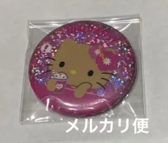 セリア サンリオキャラクターズ ホログラム缶バッジ 日焼け キティのサムネイル
