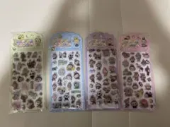 ラブブ　ボンボンドロップ ぷっくりシール/4シートセット