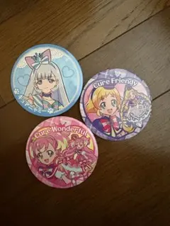 わんだふるぷりきゅあ　BIG 缶バッジ　3点セット