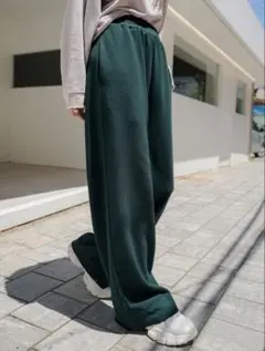 ◤ワイドパンツ◢ グリーン