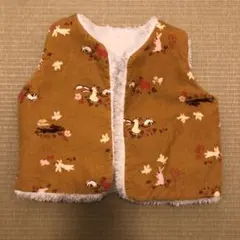 プチバトー リバーシブルベスト 12m/74cm