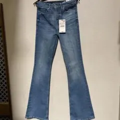 ZARA ブーツカットデニム ライトブルー