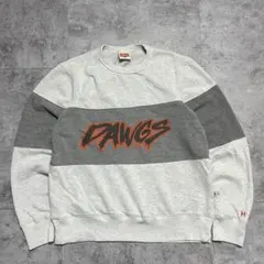 な*ん様 Homage スウェット ボーダー DAWGS NFLロゴ バイカラー
