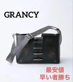 GRANCY】ヴィンテージライクレザーバッグ - メルカリ