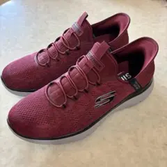 Skechers レッドブラック スリップインズ 27cm