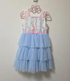 【美品】キッズドレス　花柄のサムネイル
