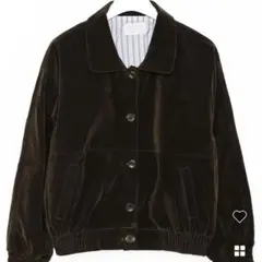 nugu スエードクラシックジャンパー ダークブラウン　ジャケット