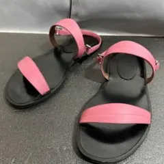 MARNI ブラック × ピンク レザーストラップ サンダル 36 イタリア製のサムネイル