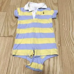 ラルフローレン　ベビー　ロンパース　半袖　男の子　ラガーマン