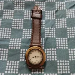 courrèges アナログ腕時計 ブラウン