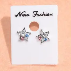 ★星のピアス★カラーストーン★新品★Ｙ７５