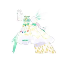 ダークカルテットスターバズリウムホワイトグリーン ワンピ アイプリバース