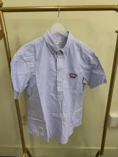 VAN JAC 半袖 プルオーバーシャツ ストライプ 刺繍入りのサムネイル