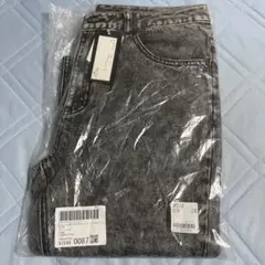 デニム improves ケミカルウォッシュ フレアデニム ブラック