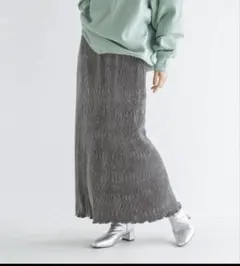 シャイニーベロアタイトＳＫ、グレー、ストレッチ、セール