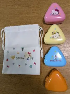 ハローキティ　おにぎりケース　巾着　セット　お弁当　遠足　園児