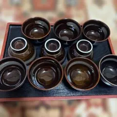 和食器 湯呑み10客セット 陶磁器 黒