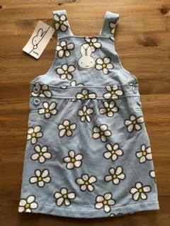 【新品】miffy ミッフィー 花柄 サロペット／90cm