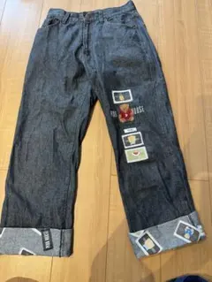 ピンクハウス　ロールアップデニムパンツMのサムネイル