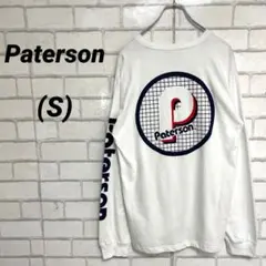 パターソン　バッグロゴTシャツ 長袖　アームロゴ　　白　綿　コットン100%のサムネイル