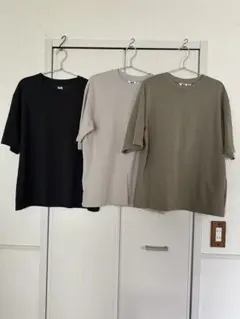 ユニクロ　メンズエアリズムTシャツ等3点まとめ売り