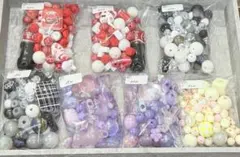 色々アクリルビーズmix カスタムボールペン ファンシービーズ お買い得