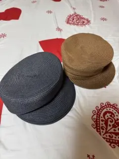 GU キャスケット ダークグレーとブラウンの2色セット