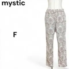 mystic ミスティック ダマスク柄 リラックスパンツ ピンク Fのサムネイル
