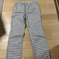 クロコダイルチェック柄カジュアルパンツのサムネイル