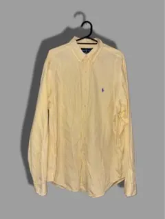 Ralph Lauren CLASSIC FIT イエロー ストライプシャツ