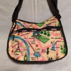 LeSportSac ショルダーバッグ パリマップ　クラシックホーボー
