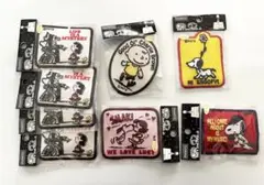 スヌーピー＆チャーリー・ブラウン ワッペン 8個セット