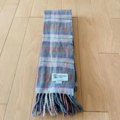 Johnstons チェック柄 ウールマフラー