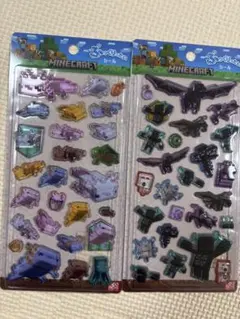 MINECRAFT ぷっくりったいシール 2種セット
