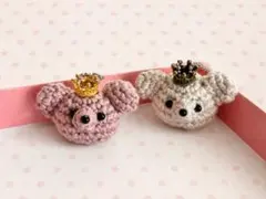 くまちゃんの王冠付きキーホルダー