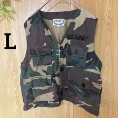 レア✨ LESEGNO【L】迷彩柄 U.S. ARMY 「S.R.L.」ベスト