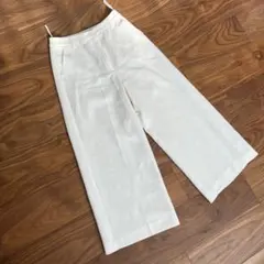 N.ホワイトレディースワイドパンツ