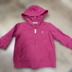 ミキハウス フード付きパーカー 80 ピンク