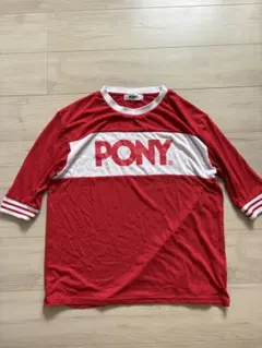 PONY カットソー Tシャツ 赤のサムネイル