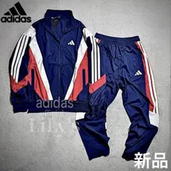 【Ｌサイズ】adidas上下セット　ネイビー　紺　マストハブ　定価17,600円
