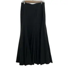 美品　DRIES VAN NOTEN ブラック　鶴柄　Iラインスカート 38 美品 DRIES VAN NOTEN ブラック 鶴柄 Iラインスカート 38 美品 DRIES