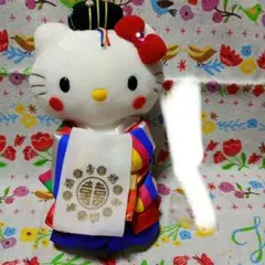 ハローキティ　韓国　チマチョゴリ　ぬいぐるみ　マスコット　サンリオ チマチョゴリキティ 韓国限定