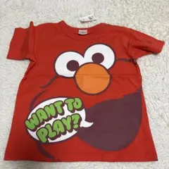 エルモ Tシャツ 赤 100cmのサムネイル