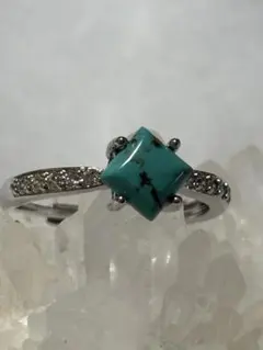 ターコイズリング スクエアカット