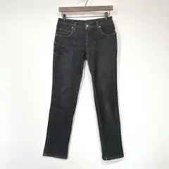 シマロン　デニムパンツ　ジーンズ　ダークグレー　カジュアル　サイズ36/28